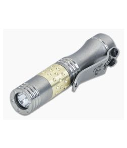 Laulima Metal Craft Hoku Flashlight Titanium & Brass 4500K Neutral White LED LMC-061 