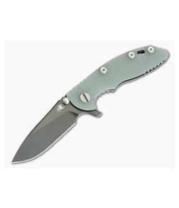 Hinderer XM-18 3" GEN 6 Stonewash Black DLC 20CV Slicer Translucent G10 Tri-Way Pivot Flipper