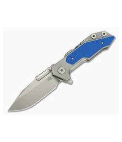 Hinderer Knives Full Track Spear Point 20CV Blue G10 H.M.B.S. Tri Way Pivot Flipper