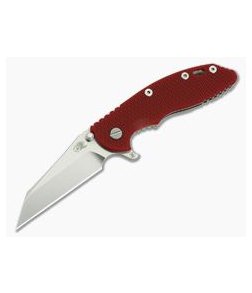 Hinderer Knives XM-18 3.5" Fatty Wharncliffe GEN 6 Tri-Way Stonewashed 20CV Red