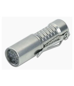 CWF Arcadian Groovy Titanium Triple Emitter Flashlight Tumbled Finish (4000K)