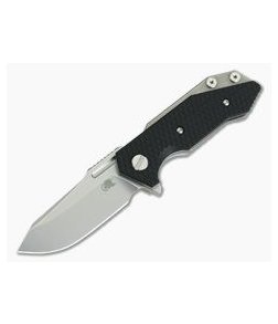 Hinderer Knives Half Track Tri-Way Spear Point Stonewash 20CV Black G10