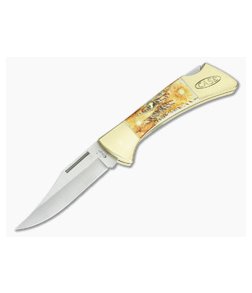 Case Mako Lockback Bone Stag Handle 06921