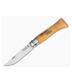 Opinel No 6 Carbon Steel Pocket Knife Beech Wood