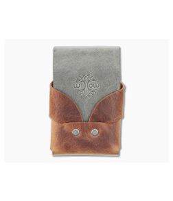 Willow Craft Goods Slim Swaddle Leather Wallet Sierra And Charcoal Colorway WCG-06