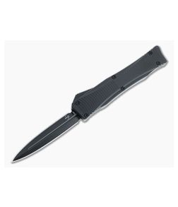Boker Plus Lhotak Dagger 2.0 Black D2 Black Aluminum OTF Automatic 06EX244