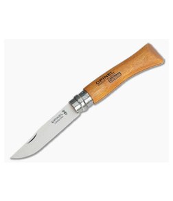 Opinel No 7 Carbon Steel Pocket Knife Beech Wood