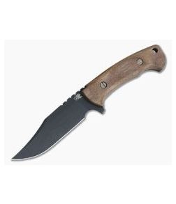 Hinderer Ranch Bowie Vintage Series Walnut Parkarized O1 Fixed Blade 0719