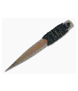 M. Strider Knives Flamed Titanium Nail 5.03" Cord Wrapped Fixed Blade 071