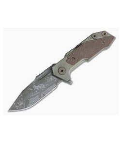 Hinderer Knives Full Track Spanto S35VN Battlefield Pickup FDE G10 Tri-Way Pivot Flipper 0725