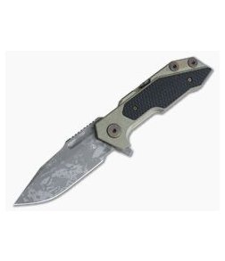 Hinderer Knives Full Track Spanto S35VN Battlefield Pickup Black G10 Tri-Way Pivot Flipper 0727