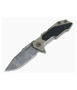 Hinderer Knives Full Track Spanto S35VN Battlefield Pickup Black G10 Tri-Way Pivot Flipper