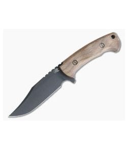 Hinderer Ranch Bowie Vintage Series Walnut Parkarized O1 Fixed Blade 0737