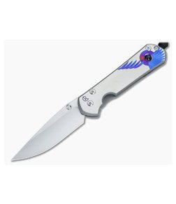 Chris Reeve Large Sebenza 21 Unique Graphic w/Amethyst Inlay