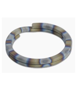 Ti Survival Titanium Split Ring 25mm Sandblasted Flamed Rings
