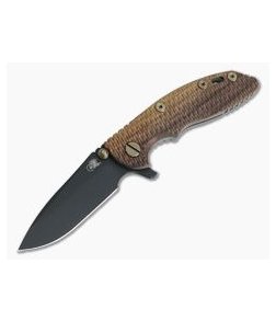 Hinderer XM-18 3" Vintage Series GEN 6 Parkerized O1 Spear Point Textured Walnut Battle Green Tri-Way Pivot Flipper 0776