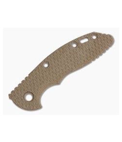 Hinderer Knives XM-18 3" Handle Scale Textured Natural Canvas Micarta 