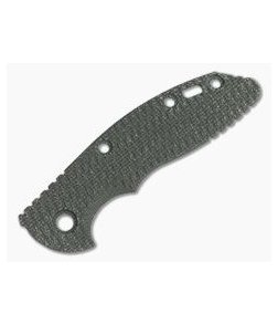 Hinderer Knives XM-18 3" Handle Scale Textured Green Canvas Micarta 