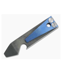 Ti Survival Exo Pry Titanium Pry Bar and Bottle Opener w/ Satin Blue Clip