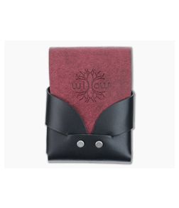 Willow Craft Goods Swaddle Leather Wallet Black And Bordeaux Colorway WCG-07