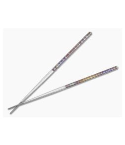 Foltsum 2-Piece Titanium Chopsticks Case Color Satin