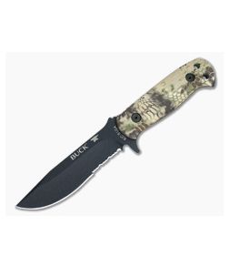 Buck 822 Sentry Kryptek Highlander Black Fixed Knife