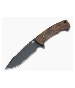 Hinderer Ranch Harpoon Spanto Vintage Series Walnut Parkarized O1 Fixed Blade 0823