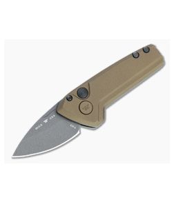 Buck Mini Deploy Automatic Tungsten Gray 154CM Burnt Bronze Aluminum Folder 0839BRS1