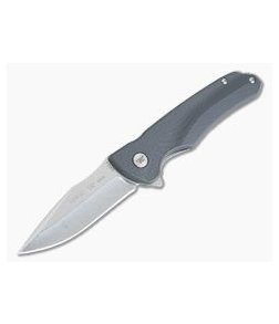 Buck Sprint Select Dark Gray GFN Stonewashed Blade Bearing Flipper 0840GYS1