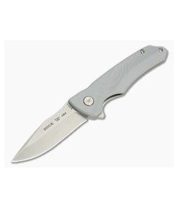 Buck Sprint Select Gray GFN Stonewash Blade Bearings Flipper 840GYS