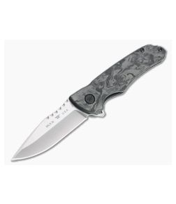 Buck Sprint Pro Flipper Satin S45VN Marbled Carbon Fiber Folder 0841CFS2