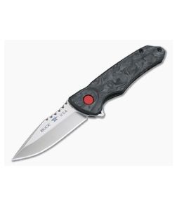 Buck Sprint Pro Marbled Carbon Fiber Satin S30V Bearings Flipper 841CFS