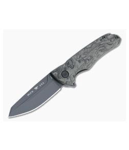 Buck Sprint Ops Flipper Coated S45VN Marbled Carbon Fiber Folder 0843CFS