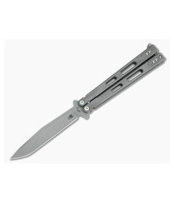 Hinderer Knives Nieves Reserve Gen 3 Titanium Balisong Working Finish S35VN Spanto 0886