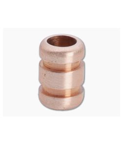 Ti Survival Grooved Copper Lanyard Bead Satin Finish 088