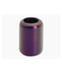 Ti Survival Grooveless Titanium Lanyard Bead Purple Anodized