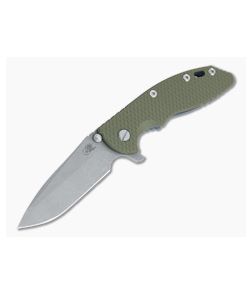 Hinderer XM-18 3.5" Working Finish S45VN Spanto OD Green G10 Battle Blue Tri-Way Flipper 0990