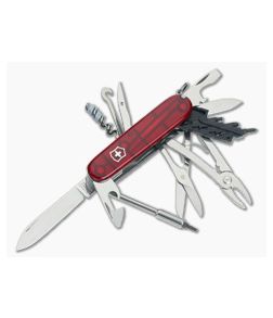 Victorinox CyberTool M Translucent Red Swiss Army Knife 1.7725.T-X1