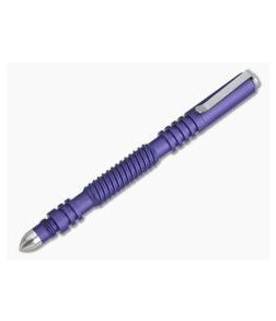 Hinderer Knives Investigator Pen Spiral Aluminum Matte Purple