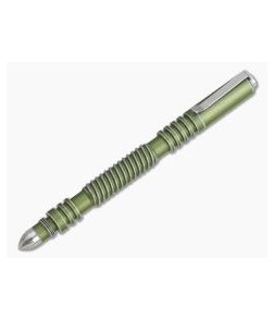 Hinderer Knives Investigator Pen Spiral Aluminum Battle OD Green