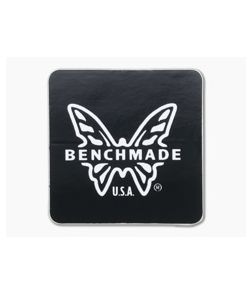 Benchmade Black and White Butterfly Logo 1x1 Sticker 100932F