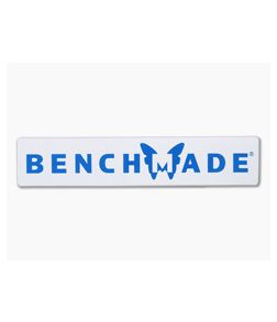 Benchmade White and Blue Wordmark Sticker 100936F