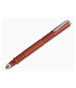 Hinderer Investigator Pen Matte Orange Aluminum Ink Pen