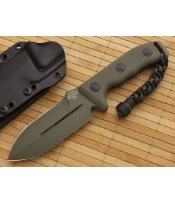 Microtech Crosshair Green Fixed Double Edge