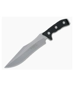 Microtech Arbiter Stonewashed Plain CTS-204P Black G10 Fixed Blade 104-10