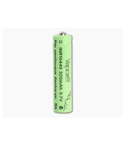 Vapcell 10440 Button Top Rechargeable 320mAh 3.7V High-Drain 3A Unprotected Lithium Ion (Li-ion) Battery