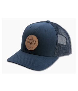 Chris Reeve Knives CRK Favorite Trucker Hat Navy Blue Snap Back Hat