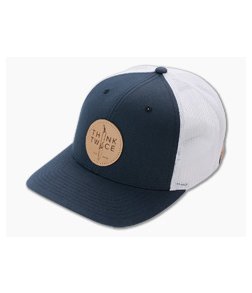 Chris Reeve Knives CRK Favorite Trucker Hat Navy/White Snap Back Hat