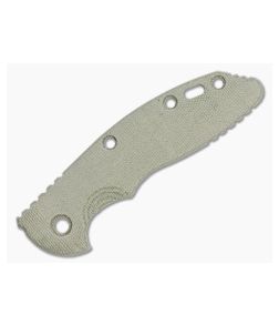 Hinderer Knives XM-18 3.5" Handle Scale Smooth Green Canvas Micarta