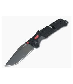 SOG Trident AT Black & Red Tanto PVD D2 Black GRN AT-XR Lock Assisted Folder 11-12-04-57